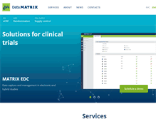 Tablet Screenshot of dm-matrix.com